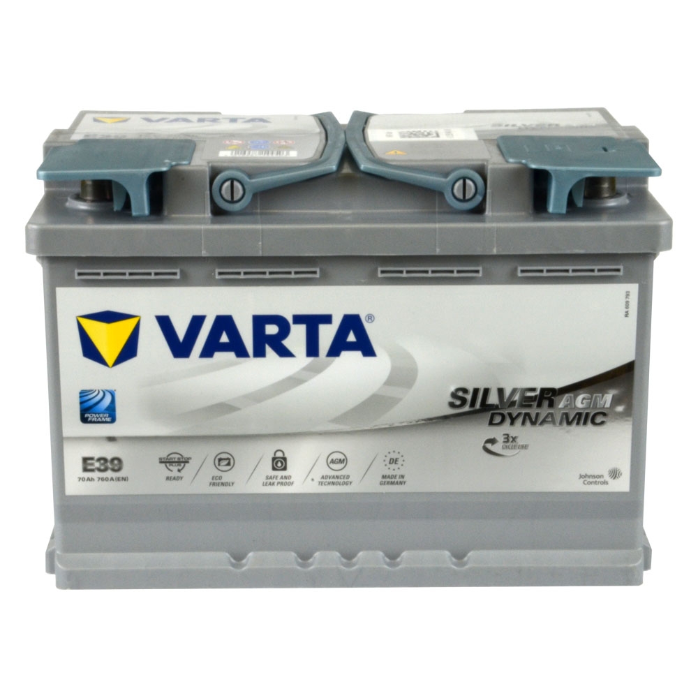 Varta Silver Dynamic E39 Start-Stop Plus AGM 12 V 70 Ah 760CCA Akü