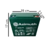 Azimuth 12V 24Ah Elektrikli Bisiklet Aküsü