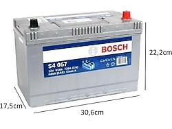 BOSCH 95 Ah. HHNN Bosch S4 057 12V 95Ah 720A (EN) Akü