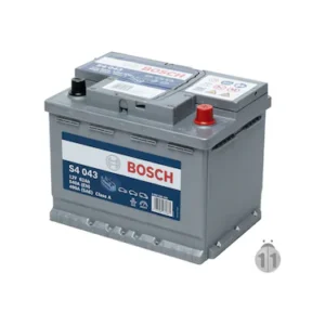 Bosch 12V 62 Ah S4 043 - 60 Ah Kasası Akü Bosch S4 043 Silver 12V 62Ah 540A (EN) Akü