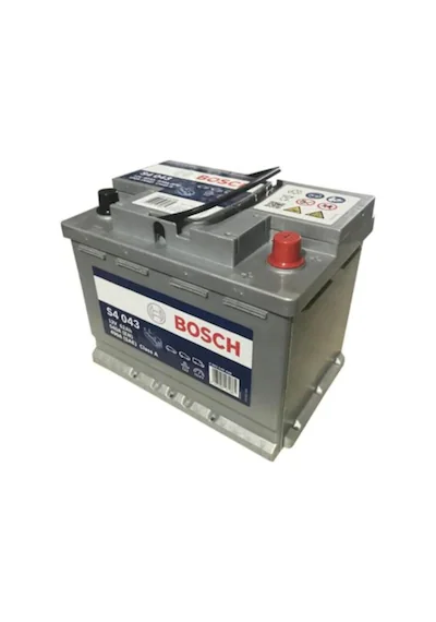 Bosch 12V 62 Ah S4 043 - 60 Ah Kasası Akü M Bosch S4 043 Silver 12V 62Ah 540A (EN) Akü