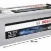 Bosch TE 077 190Ah 1050A (EN) EFB Akü ölçülü Bosch TE 077 190Ah 1050A (EN) EFB Akü