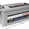 Bosch TE 088 240 Ah 1200A (EN) EFB Akü ölçülü Bosch TE 088 EFB 240Ah 1200A (EN) Akü