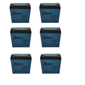 Orbus 12V 24Ah Elektrikli Bisiklet Aküsü 6'lı Set
