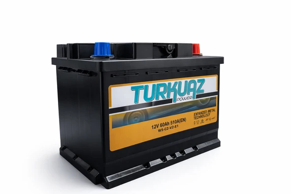 Turkuaz 12V 75Ah 600A (EN) Yiğit Akü Üretimi Akü