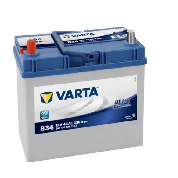 Varta Blue Dynamic B34 Ters Kutup 12 V 45 Ah 330 A(En) Akü Varta Blue Dynamic B34 Ters Kutup 12V 45Ah 330A (EN) Akü