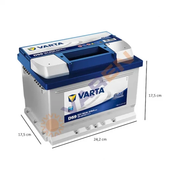 Varta Blue Dynamic D59 Alçak Tip 12V 60Ah 540A (EN) Akü
