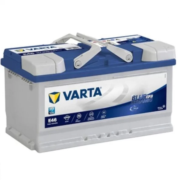 Varta Blue Dynamic Efb E46 Start-Stop 12 V 75 Ah 730 Cca Akü Varta Blue Dynamic EFB E46 12V 75Ah 730A (EN) Akü