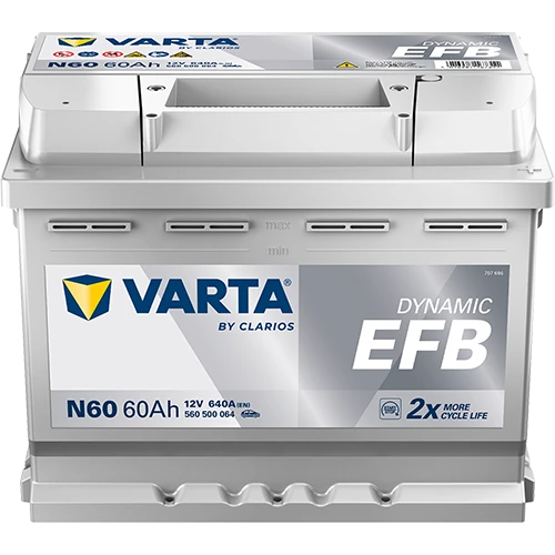 Varta Blue Dynamic EFB N60 12V 60Ah 640A (EN) Akü