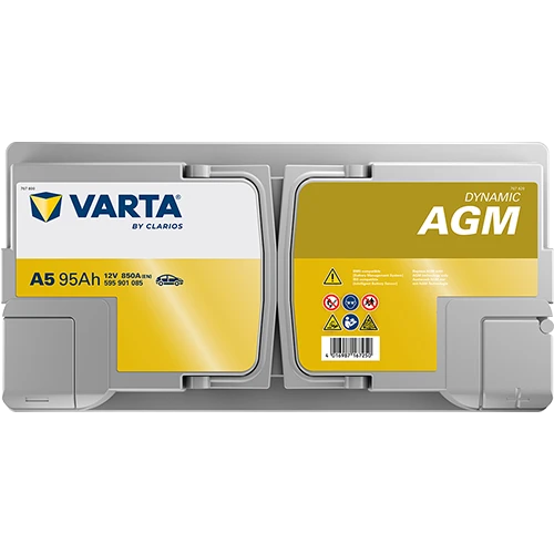 Varta Silver Dynamic G14 (A5) Start-Stop Agm 12 V 95 Ah 850Cca Akü M Varta Silver Dynamic AGM G14 /A5 12V 95Ah 850A (EN) Akü