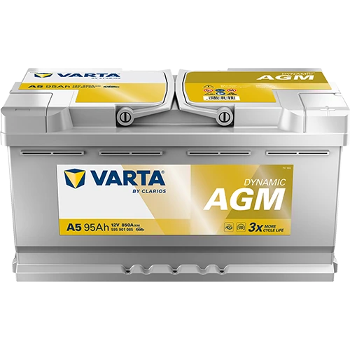 Varta Silver Dynamic G14 (A5) Start-Stop Agm 12 V 95 Ah 850Cca Akü Varta Silver Dynamic AGM G14 /A5 12V 95Ah 850A (EN) Akü