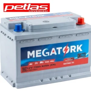 Megatork 12V 72Ah 590A (EN) Petlas Grubu Ürünü Akü