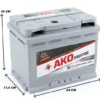 AKO Prestige (PETLAS ÜRETİMİ) 12 V 60 Ah 600 A (EN) EFB Start-Stop Akü
