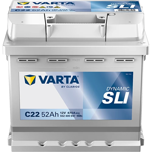Varta Blue Dynamic C22 12 V 52 Ah 470 A(En) Akü