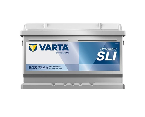 E43 YENİ KASA 1 Varta Blue Dynamic E43 Basık Tip 12V 72Ah 680A (EN) Akü