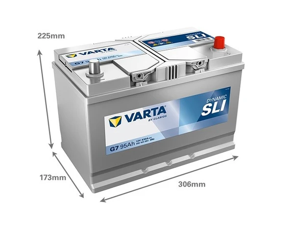 Varta Blue Dynamic G7 12V 95Ah 830A (EN) Akü
