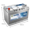 G8 YENİ KASA ÖLÇÜLÜ Varta Blue Dynamic G8 12V 95Ah 830A (EN) Ters Kutup Akü